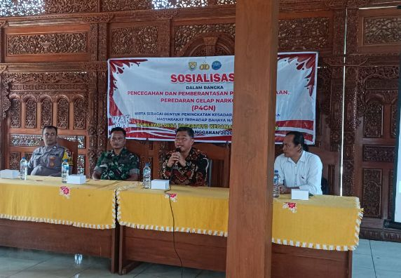 Pemdes Pagertoyo Gelar Sosialisasi P4GN Guna Mencegah Penyalahgunaan Narkotika di Desa Pagertoyo